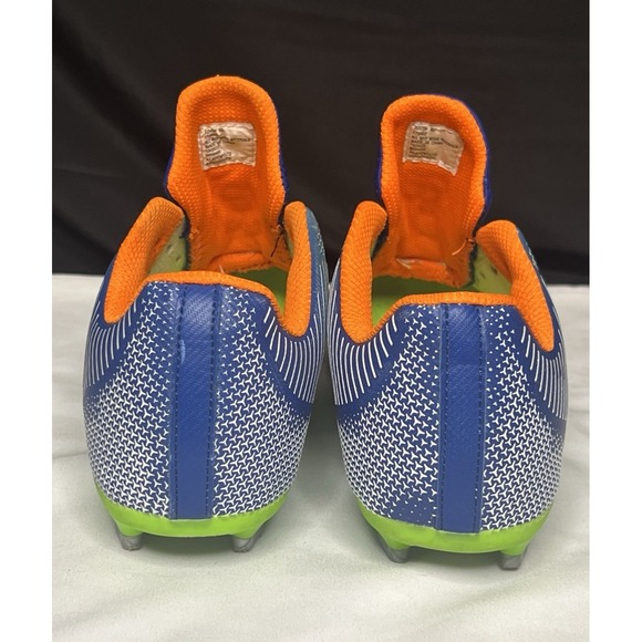 Brava Soccer Cleats Size Youth 6D Boys or Girls Orange/Green/Blue No Laces - Picture 7 of 11